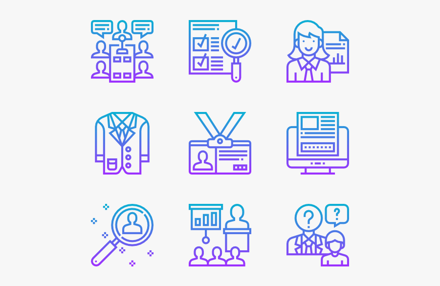 Interview - Icon, Transparent Clipart