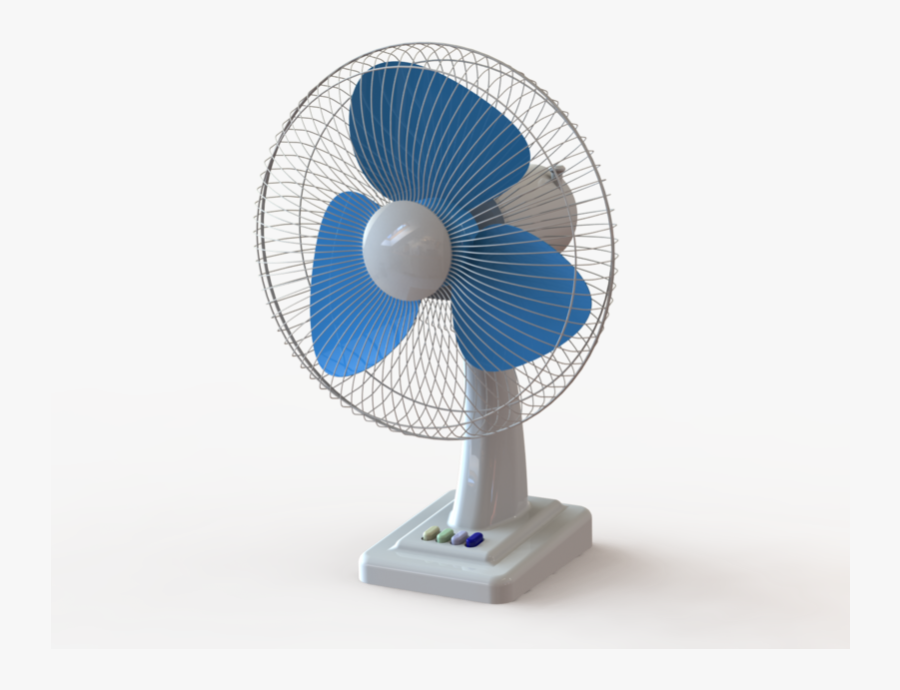 Transparent Table Fan Png - Table Fan 3d Model, Transparent Clipart