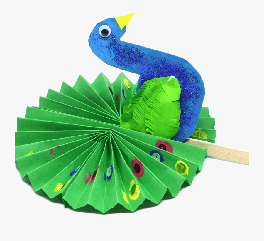 Paper Peacock - Peacock Project For School, Transparent Clipart