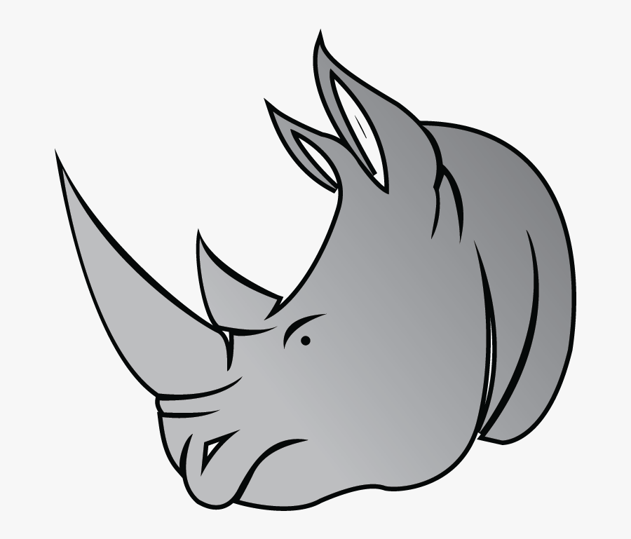 Rhino - Black Rhinoceros, Transparent Clipart