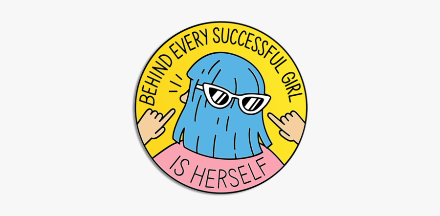 Successful Girl Pins - Illustration, Transparent Clipart