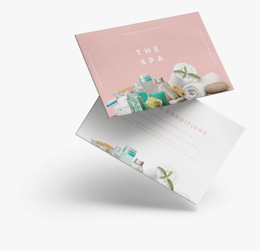 Clip Art Design And Print Certificates - Certificado De Regalo Spa, Transparent Clipart