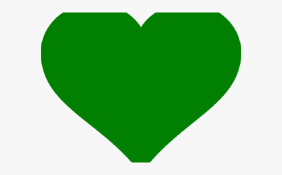Green Love Cliparts - Clip Art Heart Green, Transparent Clipart