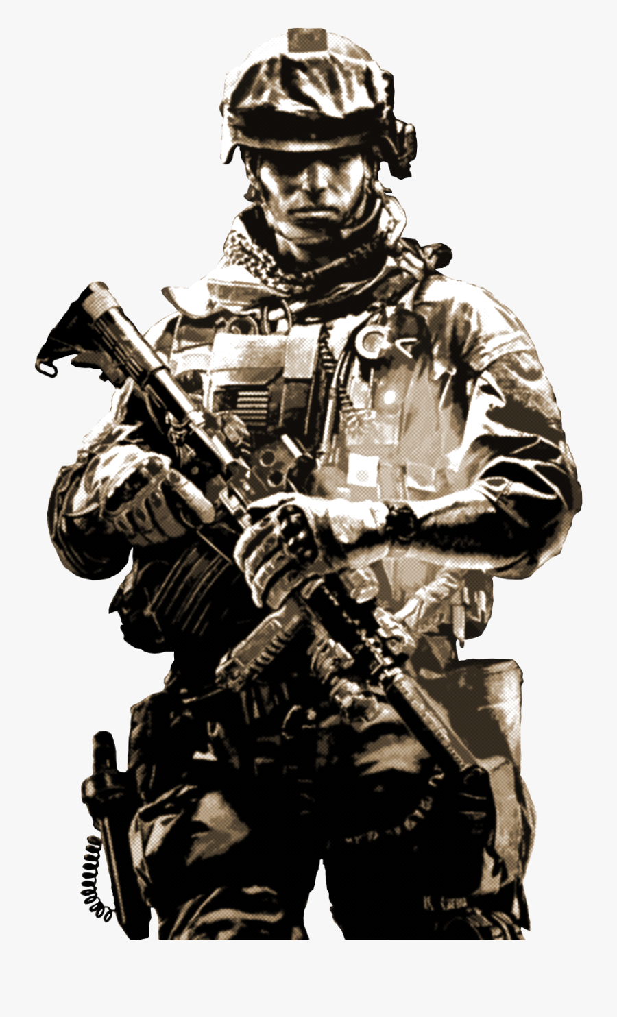 Battlefield 3 Soldier Art, Transparent Clipart