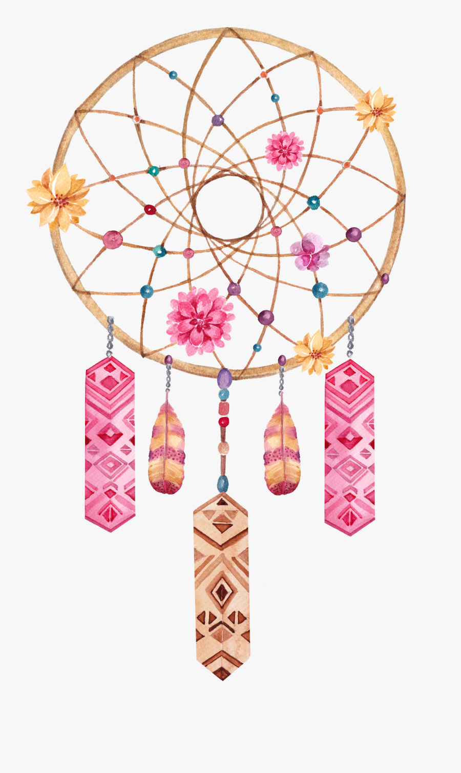 Album Tattoo Dreamcatcher National Illustration Indian - Boho Dreamcatcher, Transparent Clipart