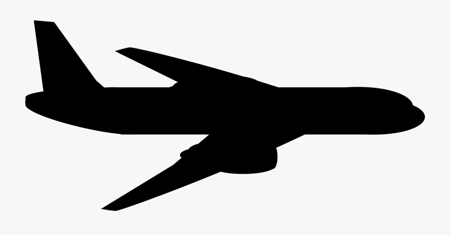 Filegeneric Turbofan Airplane - Airplane Silhouette Side, Transparent Clipart