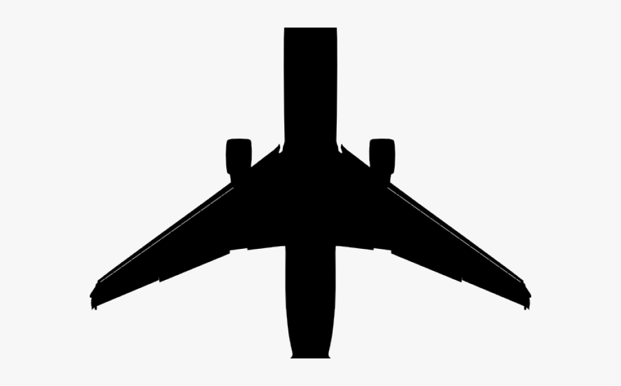 Aircraft Clipart Airplane Wing - Airplane Silhouette, Transparent Clipart