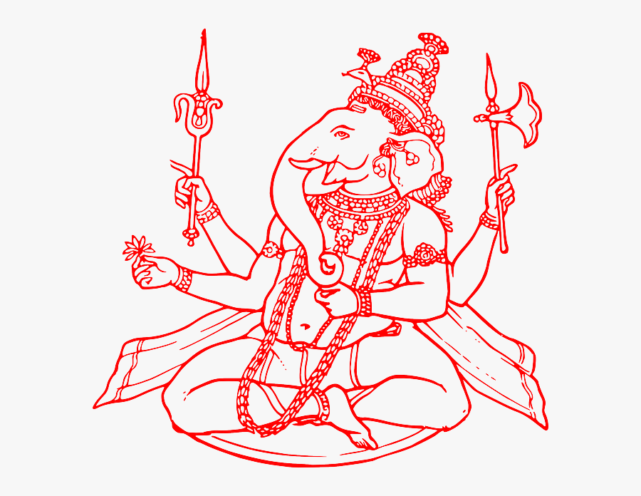 Ganesha, Hinduism, Hindu, Temple, God, Elephant, Arms - Religion Hindu Png, Transparent Clipart