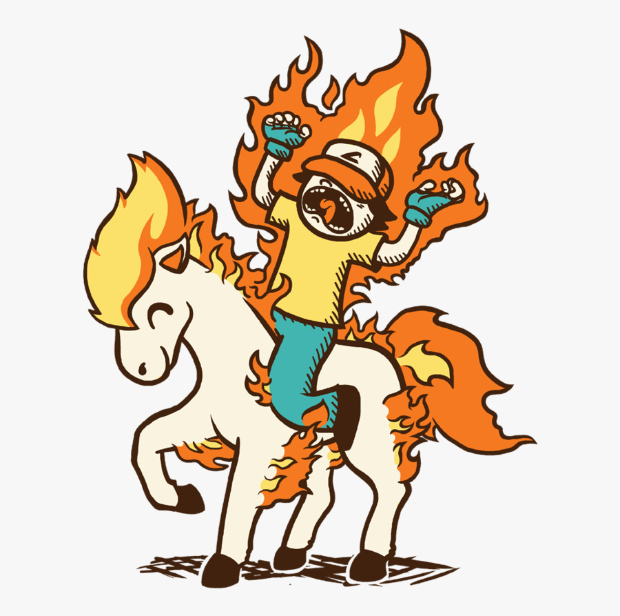 Ponyta, Transparent Clipart