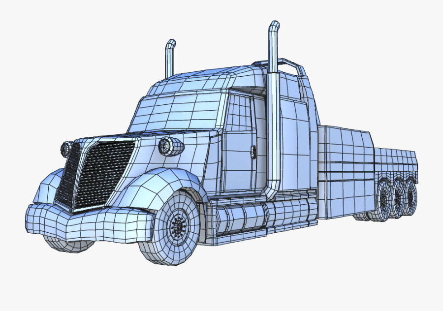 15 Semi Drawing 18 Wheeler For Free Download On Mbtskoudsalg - Truck, Transparent Clipart