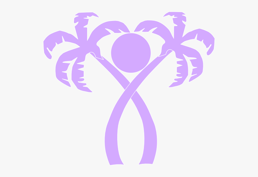 Purple Beach Clip Art, Transparent Clipart