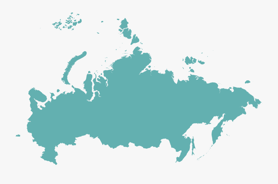 Russia Vector Map, Transparent Clipart