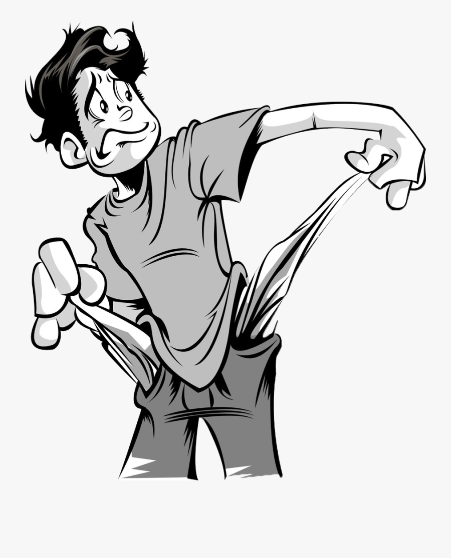 Clip Art No Money Pocket Library - No Money In My Pocket, Transparent Clipart