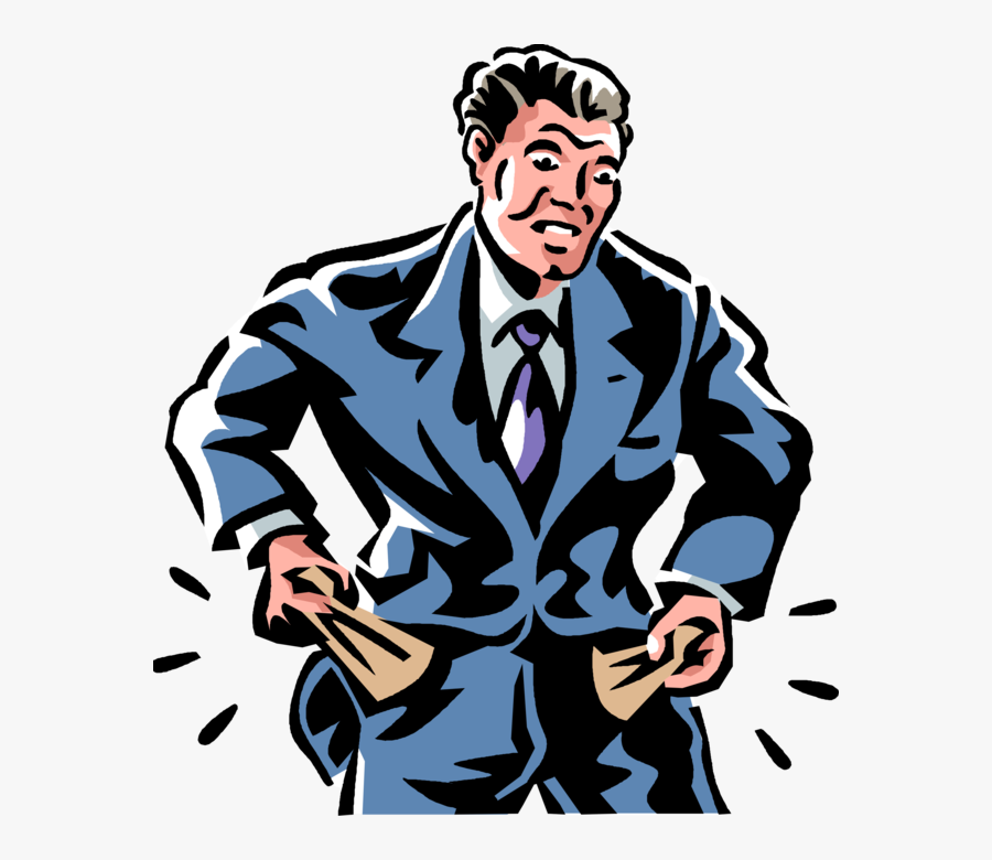 Pocket Clipart Impoverished - Illustration, Transparent Clipart