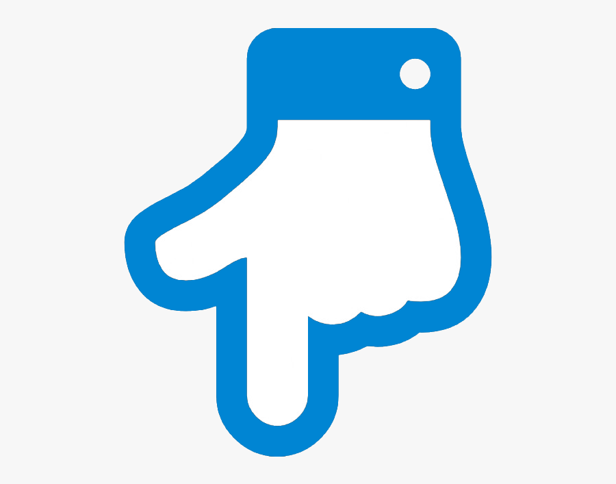 Transparent Escuchar Musica Clipart - Down Hand Arrow Symbol, Transparent Clipart