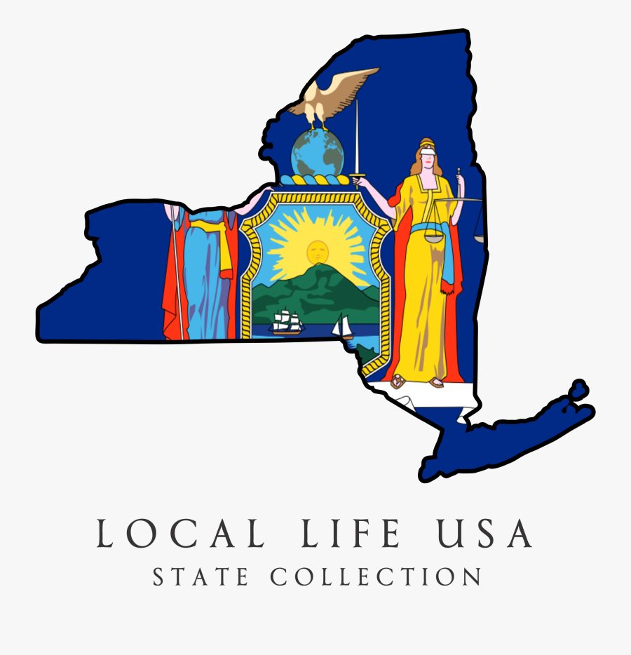 New York State Flag In 2019, Transparent Clipart