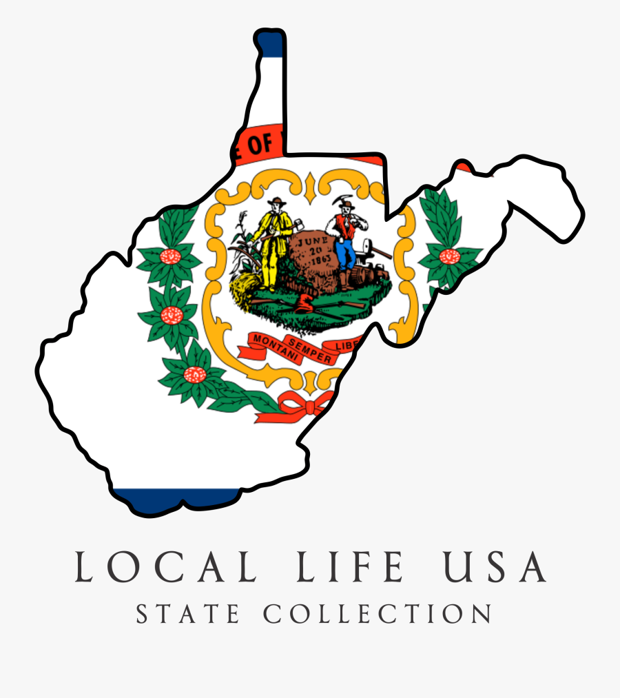Original West Virginia State Flag, Transparent Clipart