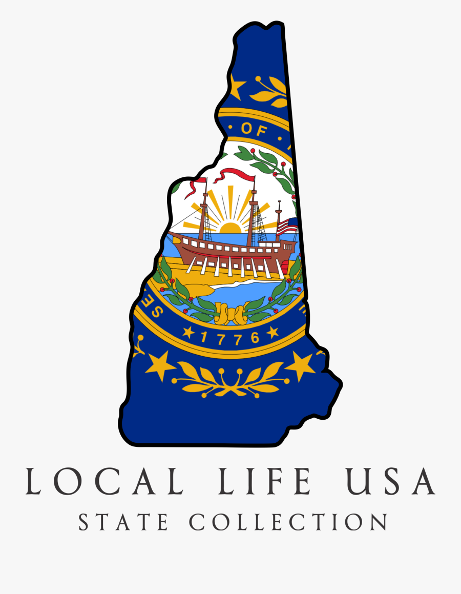 New Hampshire Flag Live Free Or Die, Transparent Clipart