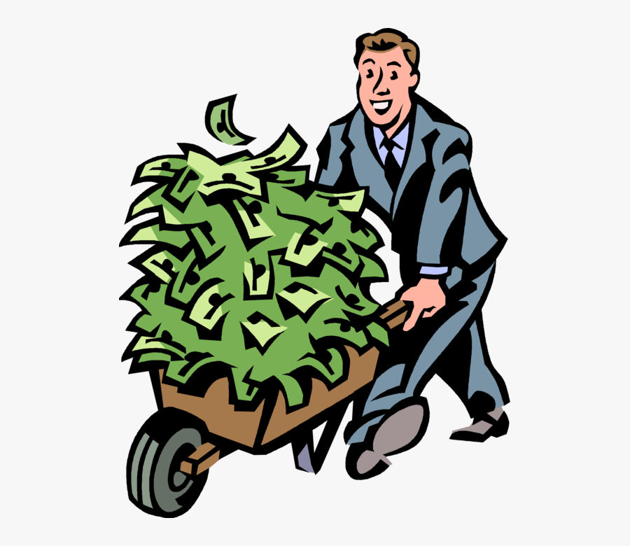 Wheel Barrow Of Money Clipart Money Foreign Exchange - Wheelbarrow Of Money Clipart, Transparent Clipart