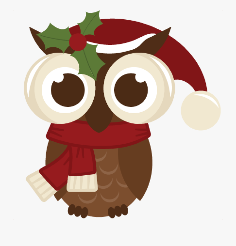 Christmas Owl Clipart Cute Christmas Owl Clipart Plant - Christmas Owl Clip Art, Transparent Clipart
