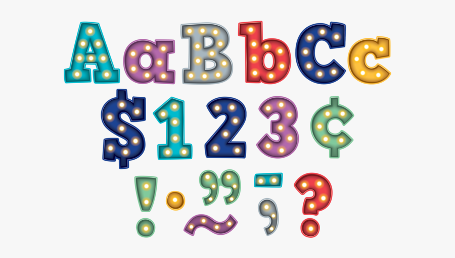 Marquee Bulletin Board Letters, Transparent Clipart