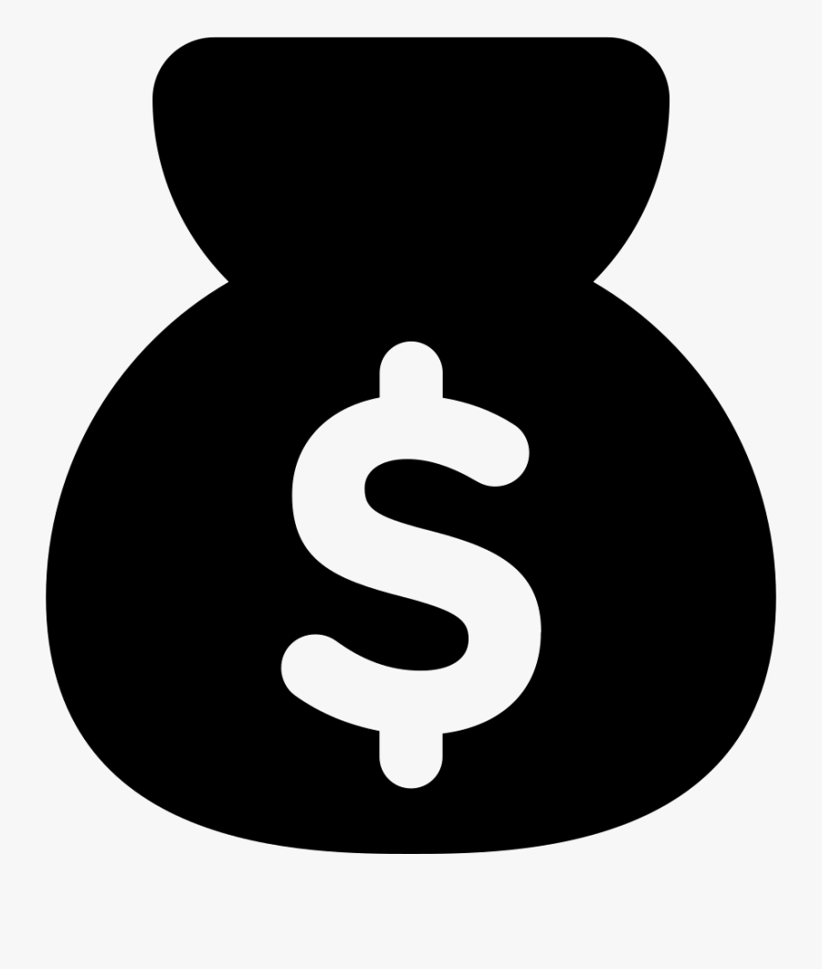 Bag Of Money - Dollar Sign And House, Transparent Clipart