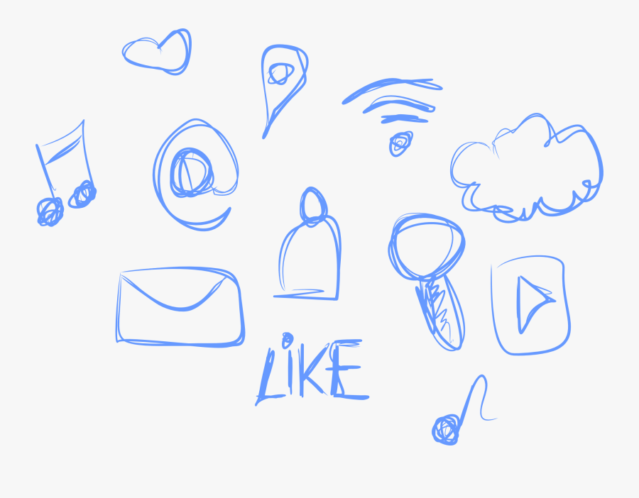 Social Icons Drawing Png, Transparent Clipart