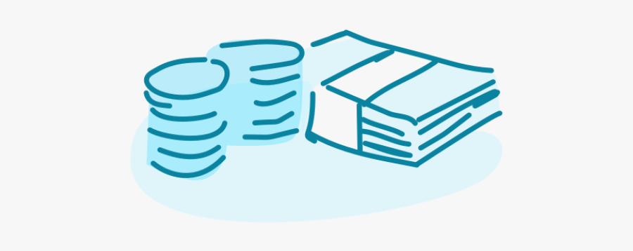 A Pile Of Coins And Money, Transparent Clipart