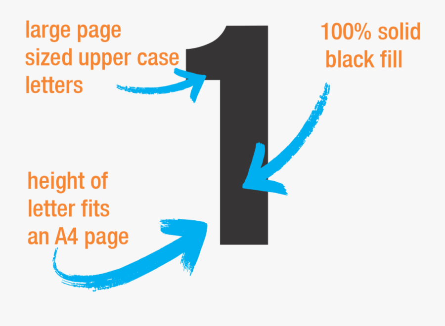 Big Printable Letters - Printing Large Printable Numbers, Transparent Clipart