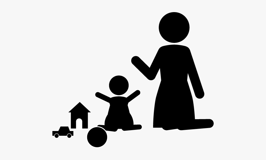 Babysitting Clipart Black And White, Transparent Clipart