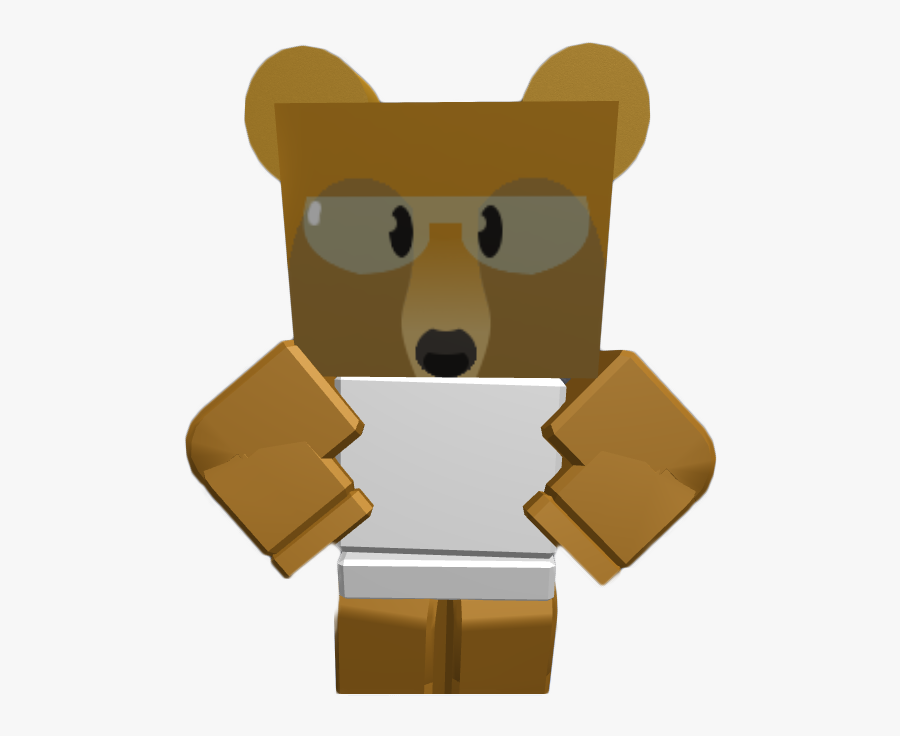 Science Bear - Roblox Bee Swarm Simulator Bear, Transparent Clipart