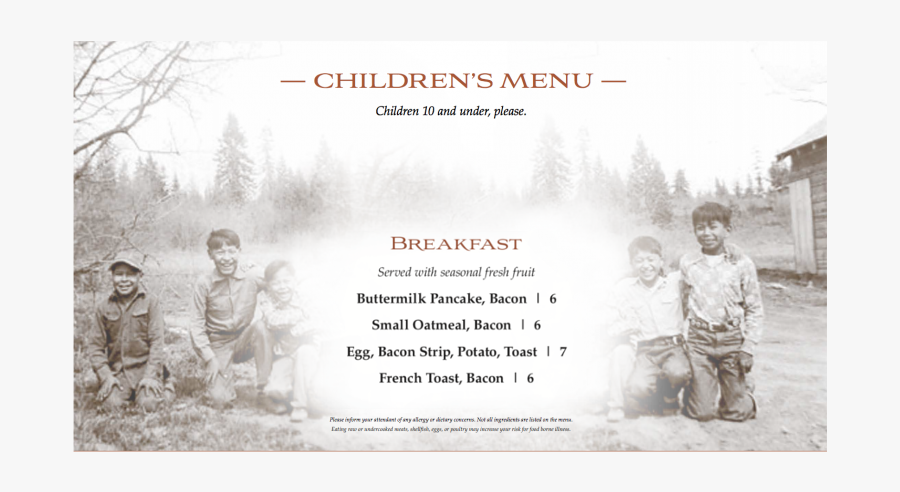 Masselow"s Kids Breakfast Menu - Photograph, Transparent Clipart