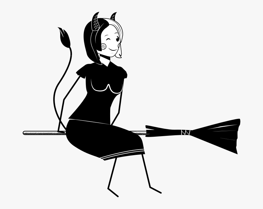 Devil Witch - Comic Bilder Böse Mädchen, Transparent Clipart