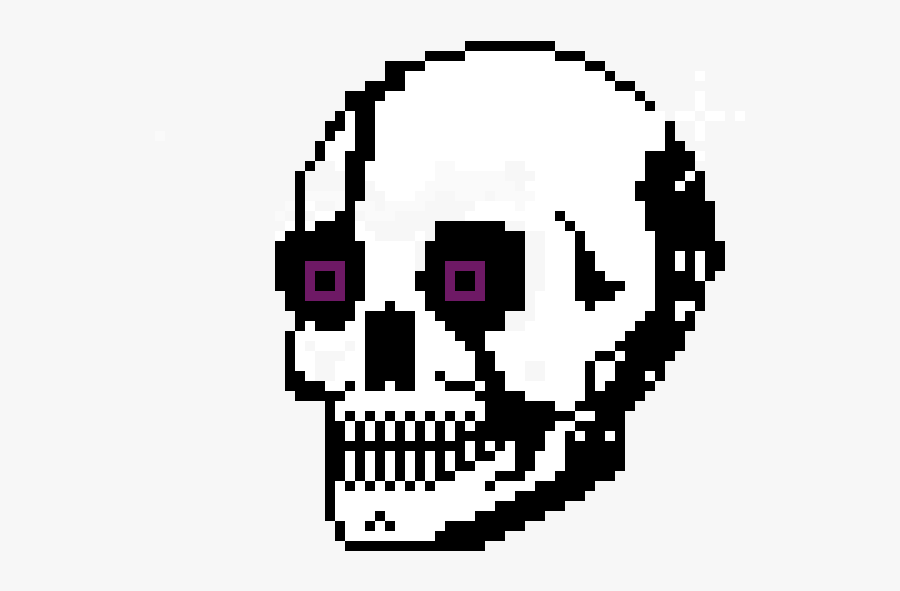 Cute Skull Pixel Art, Transparent Clipart
