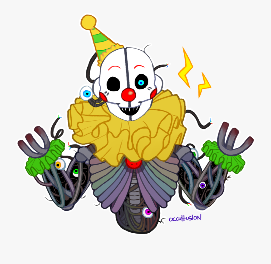 Transparent Skull Png Tumblr - Clown Fnaf, Transparent Clipart