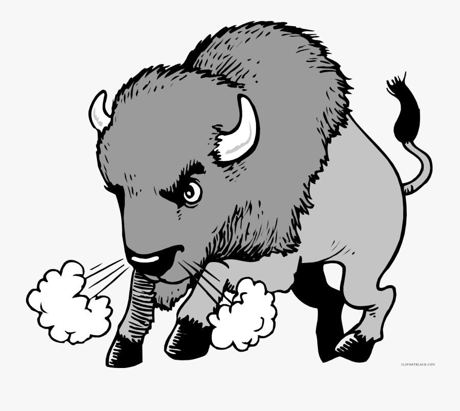 Clip Art Buffalo Skull Clip Art - Buffalo And The Field Mouse, Transparent Clipart