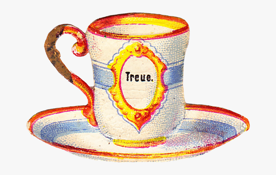 Vintage Tea Cup Clip Art, Transparent Clipart