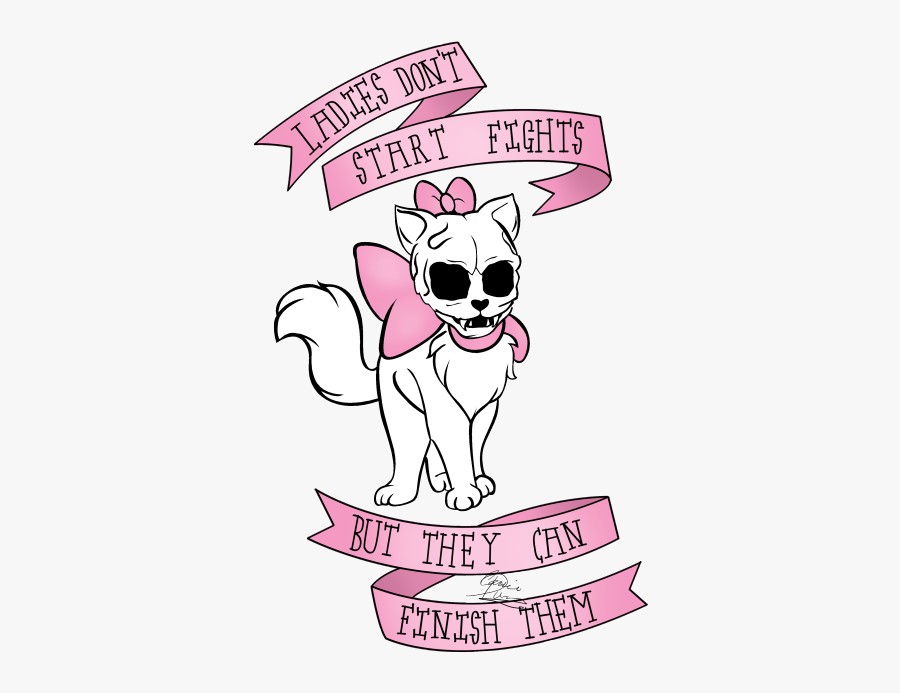 Kitty Cat Art Cute Pink Skull Myart Aristocats Mary - Cartoon, Transparent Clipart