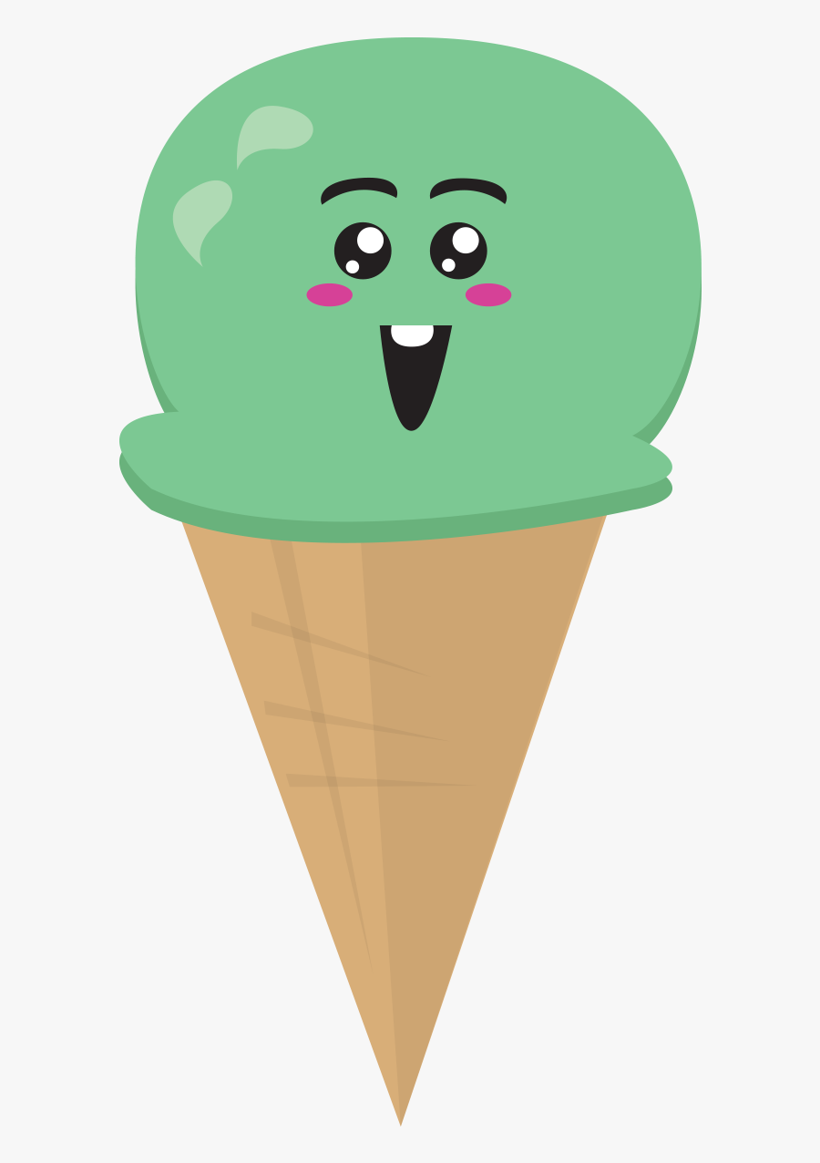 Icecream Cupcake Cookie Cakepop Kawaiikakes - Cartoon Ice Cream Png, Transparent Clipart