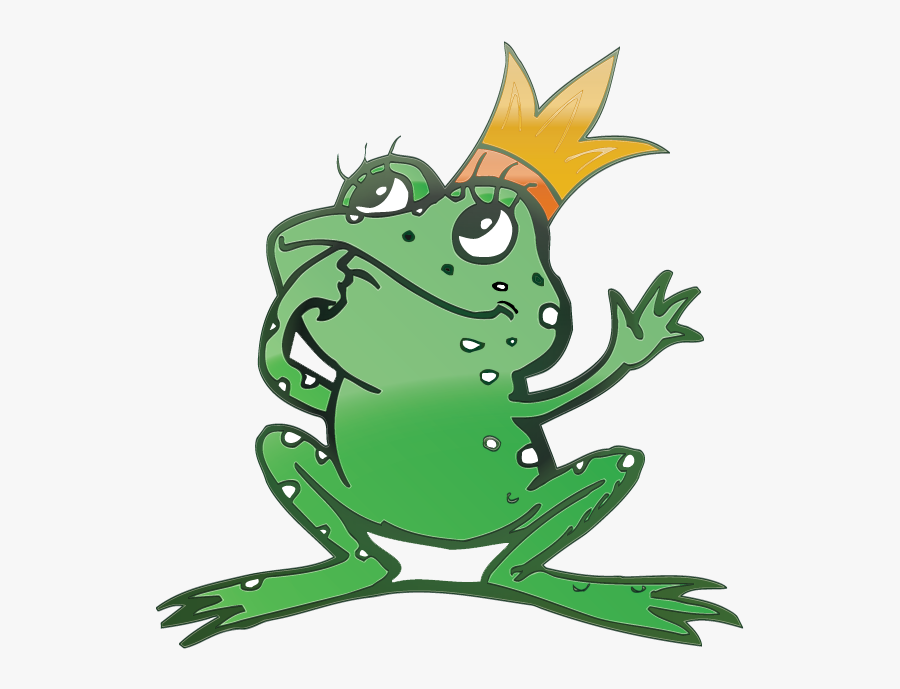 Frog Prince Free Vector / 4vector - Frog Download, Transparent Clipart