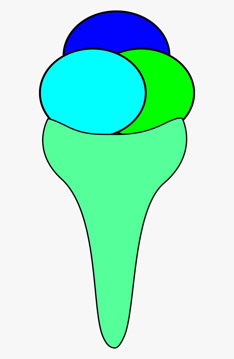 Ice Cream Cone, Transparent Clipart