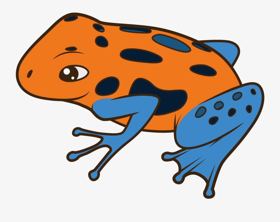 Cartoon Illustration Transprent Png - Poison Dart Frog Cartoon, Transparent Clipart