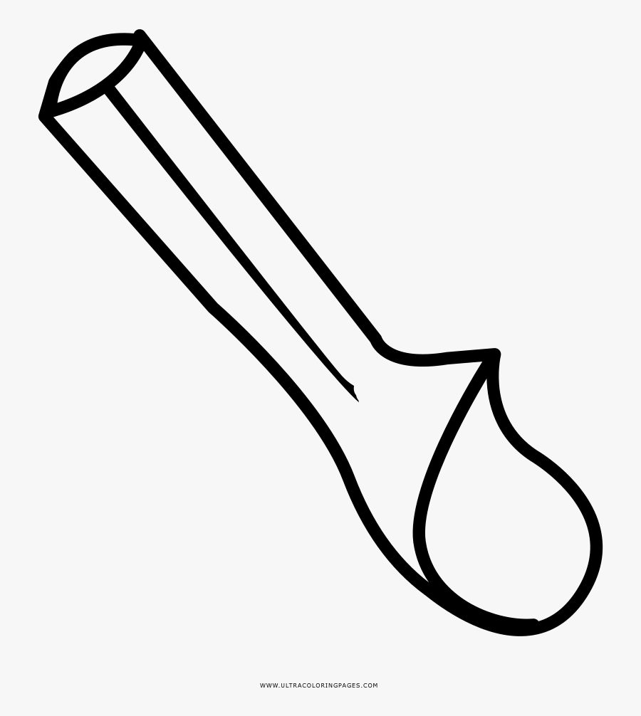 Ice Cream Scoop Coloring Page - Ice Cream Scoop Drawing, Transparent Clipart