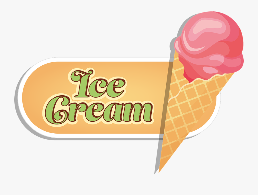 Ice, Ice Cream Cone, Ice Ball, Pink - โลโก้ ร้าน ไอ ศ ครีม, Transparent Clipart