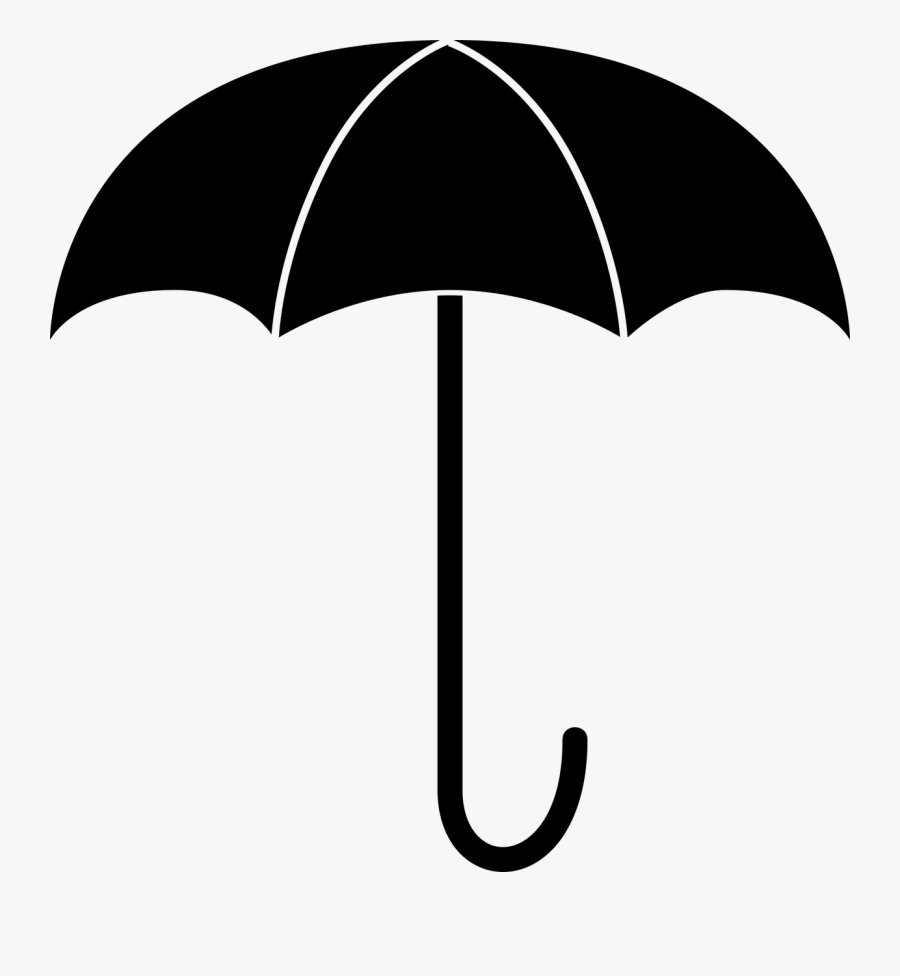 Umbrella Pictogram Rain Free Picture - Umbrella Pictogram, Transparent Clipart