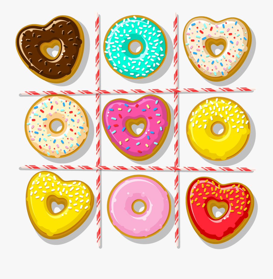 Heart Donut Clipart, Transparent Clipart