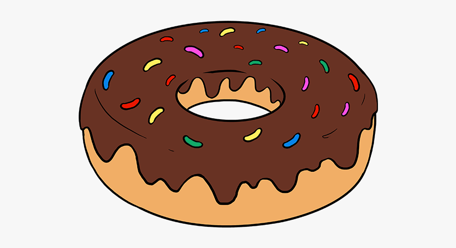 How To Draw Donut - Donut Drawing, Transparent Clipart