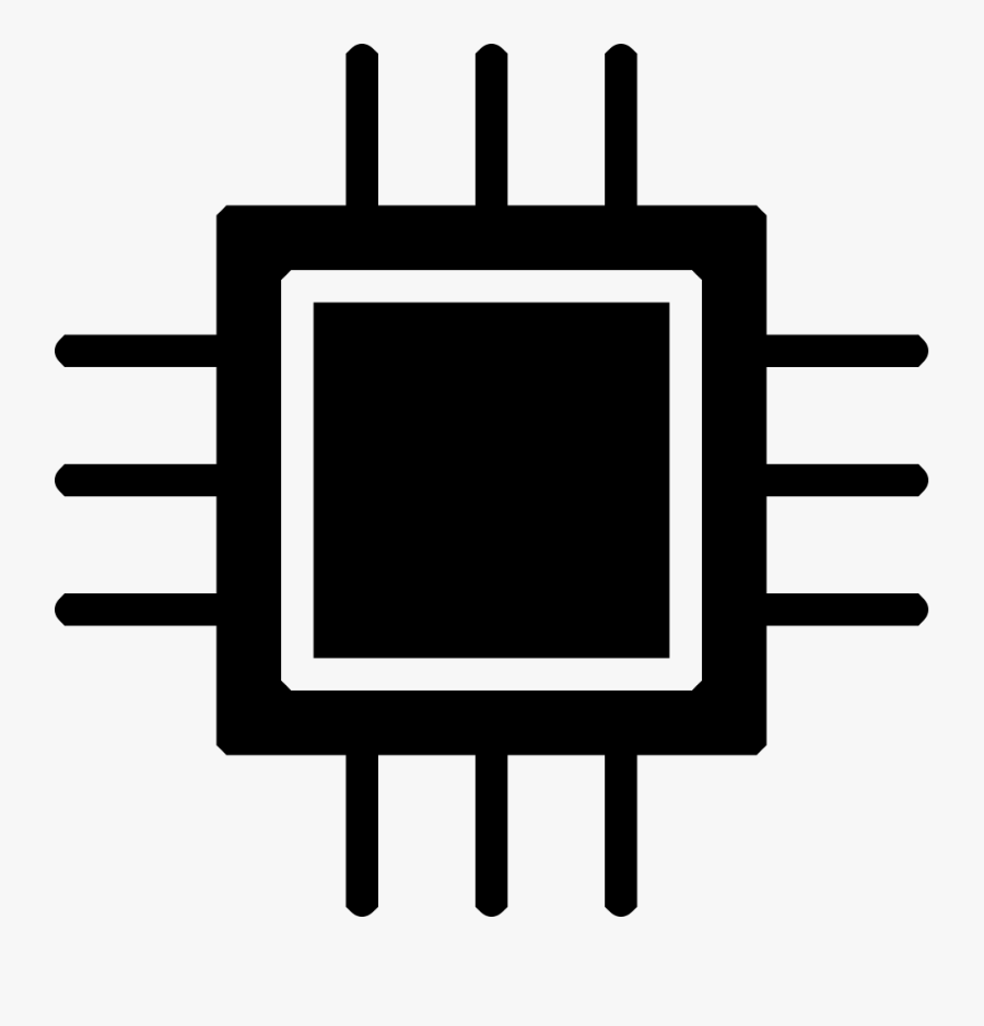 Png File Svg - Microprocessor Icon, Transparent Clipart