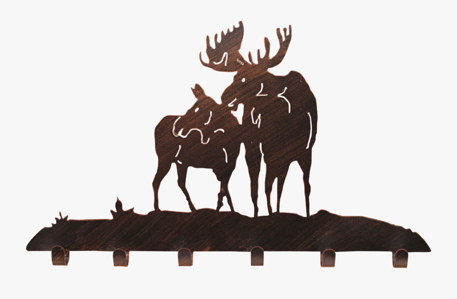 Moose Scene Coat Rack Coast Lamp Mfg Coat & Hat Racks - Coat Rack, Transparent Clipart