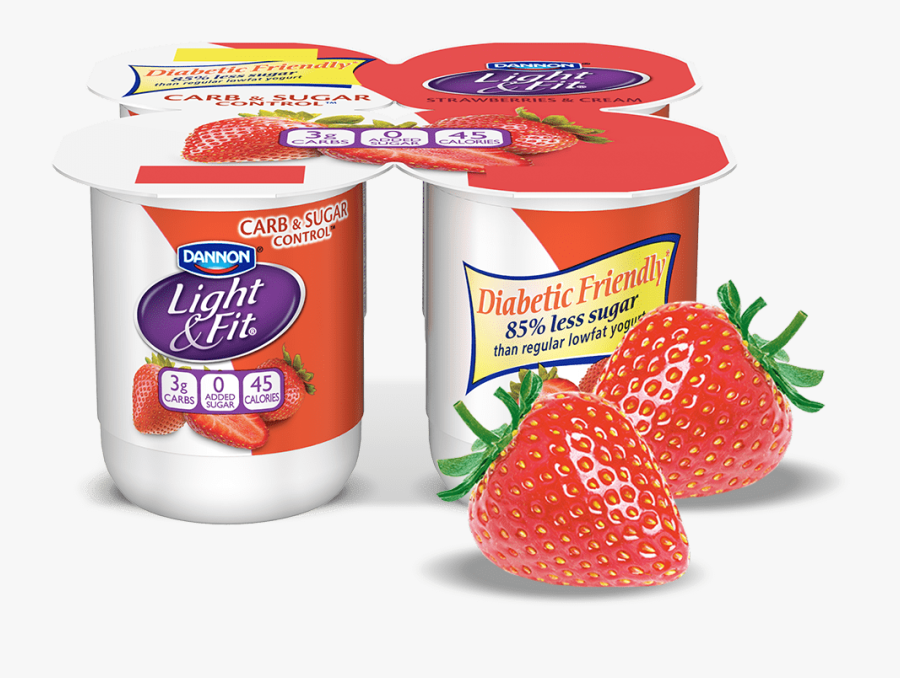 Strawberries & Cream Carb & Sugar Control, Transparent Clipart